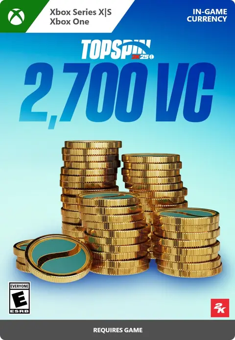 TopSpin 2K25 2,700 Virtual Currency
