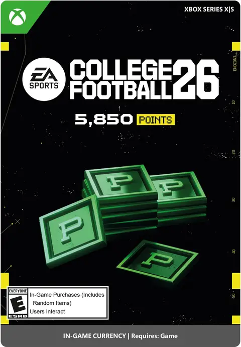 College Football 26 5,850 Points