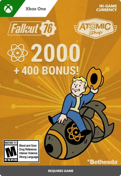 Fallout 76 2,000 Atoms (+400 Bonus)